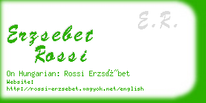 erzsebet rossi business card